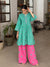 Mint Printed Salwar Set (Set of 2)