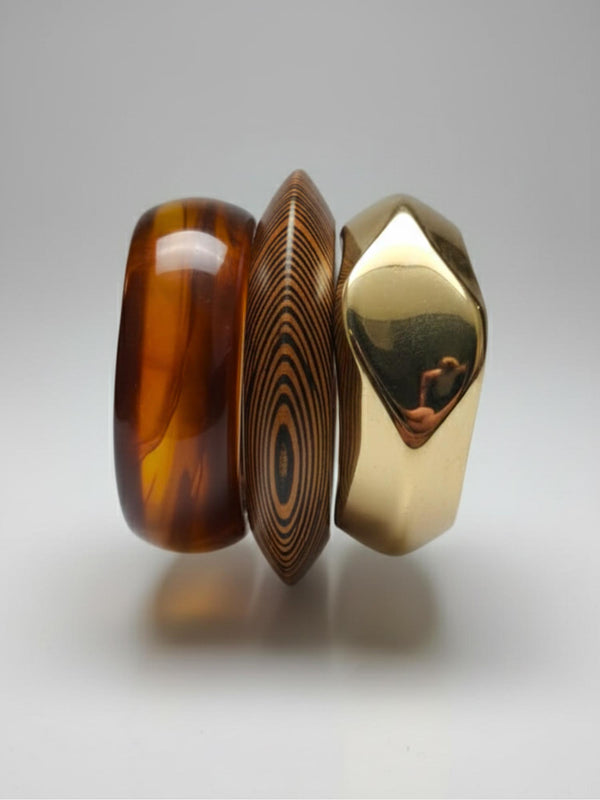 The Rustic Bangle Stack (Set of 3)