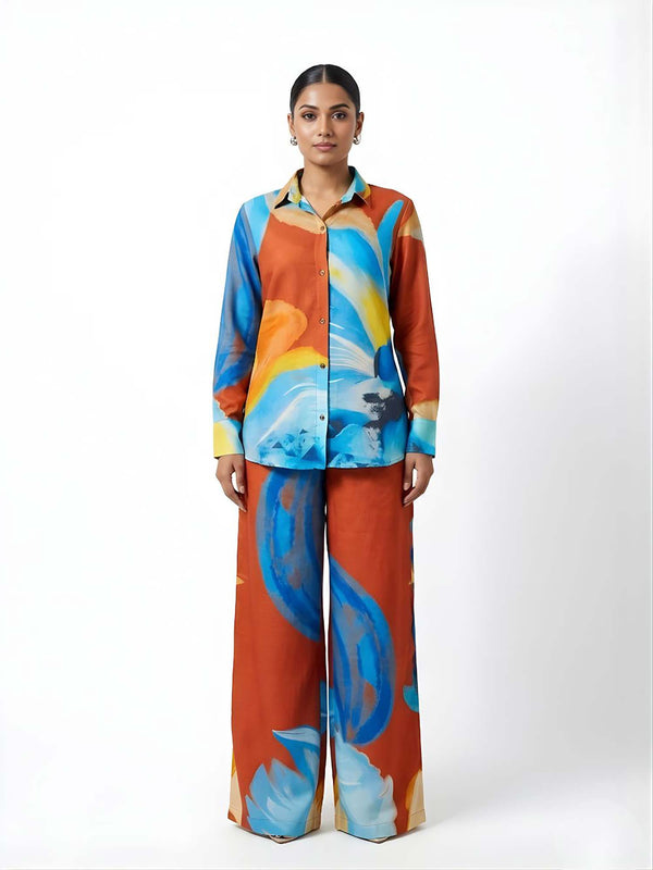 Azure Printed Co-ord Set
