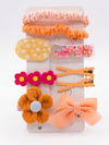 Peach Blossom Hair Accessories (9 pcs)