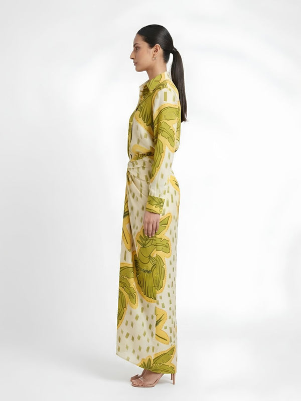 Coco Printed Wraped Skirt Set (Set of 2)