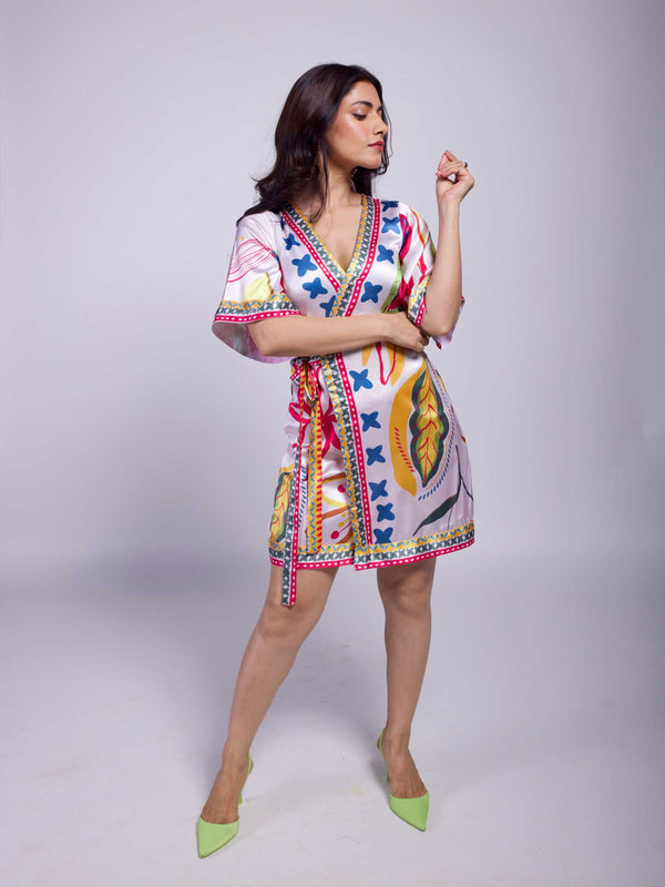 Florence Printed Wrap Dress