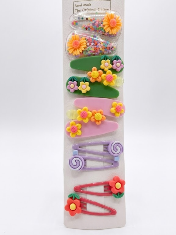 Vibrant Retro Hair Clip (Set of 12)
