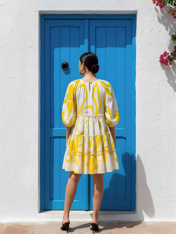 Summer Printed Mini Dress