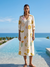 Tropical Printed Midi Shirt Dress