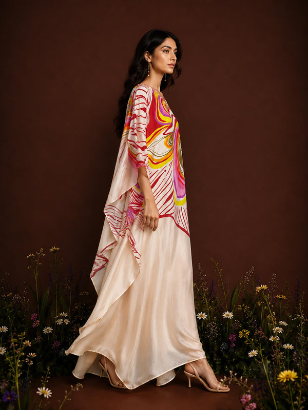Amara Printed Kaftan Dress