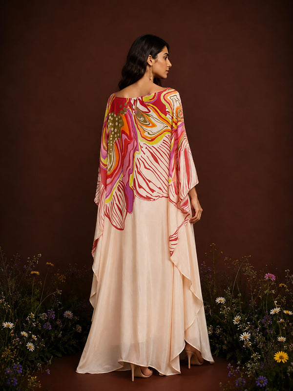 Amara Printed Kaftan Dress