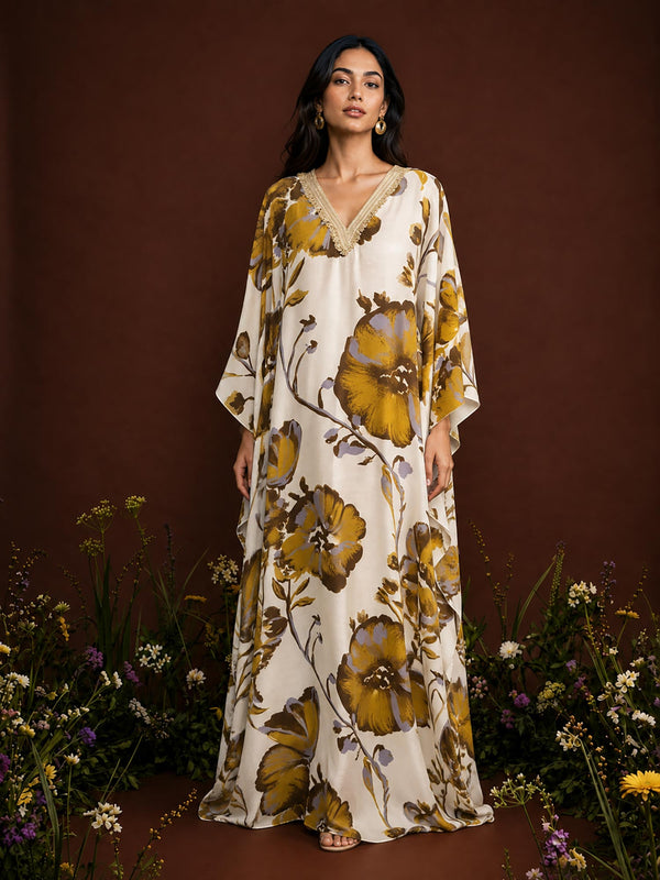 Liora Printed Kaftan Dress