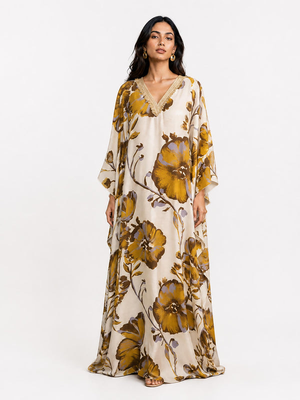 Liora Printed Kaftan Dress