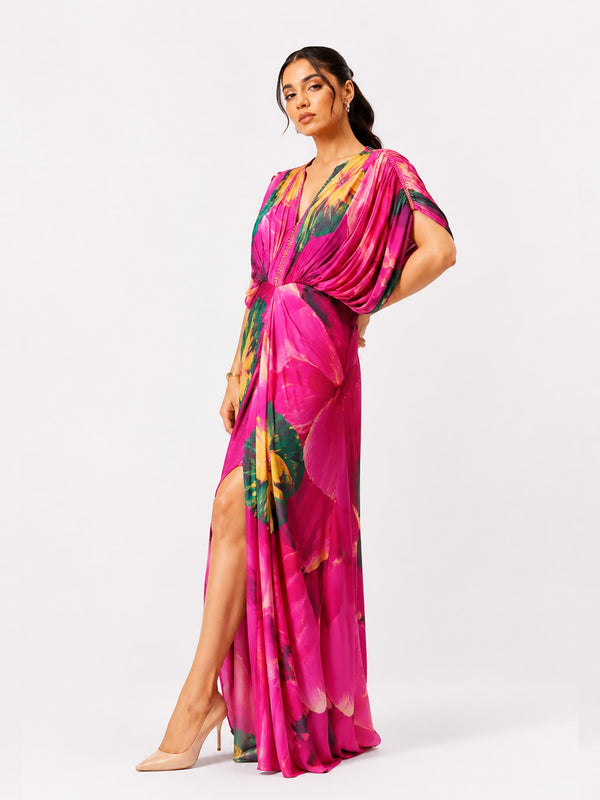 Caspia Draped Maxi Dress