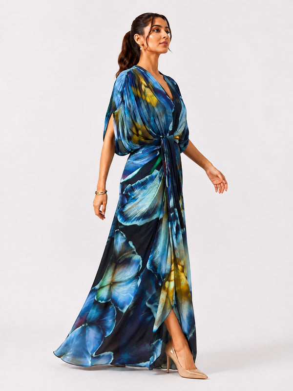 Dusk Draped Maxi Dress