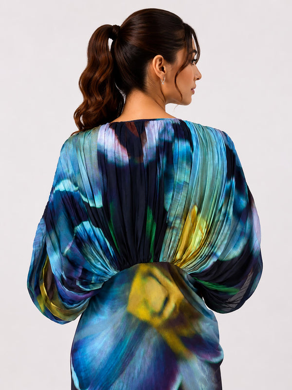 Dusk Draped Maxi Dress
