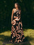 Swirl Printed One Shoulder Dress