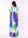 Aster Printed V-Neck Dress