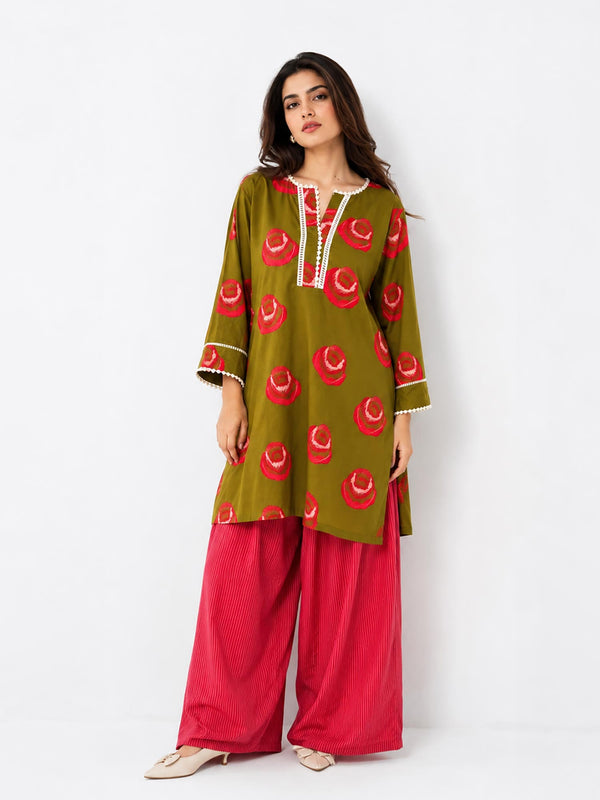 Wild RosePrinted Kurta
