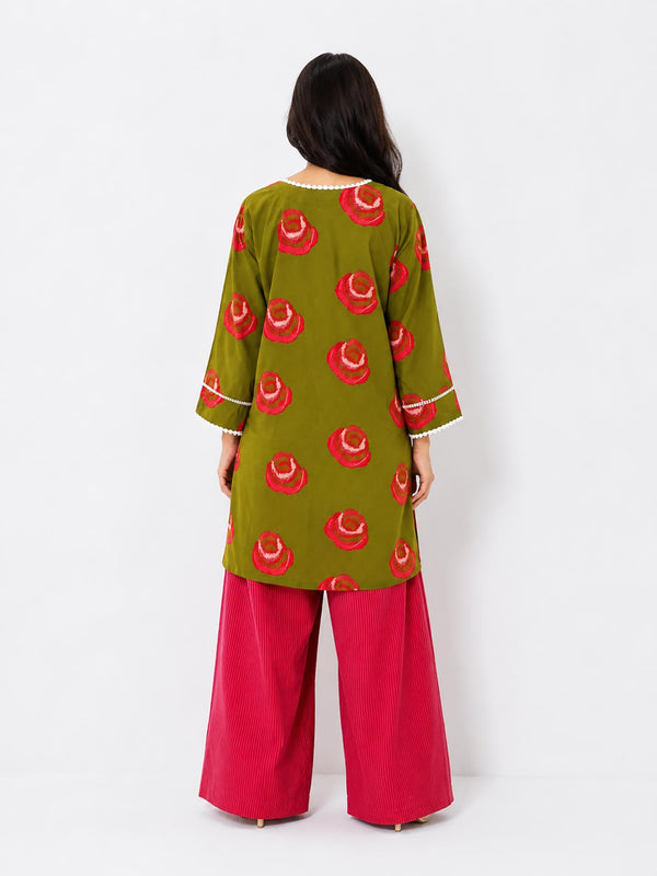 Wild RosePrinted Kurta