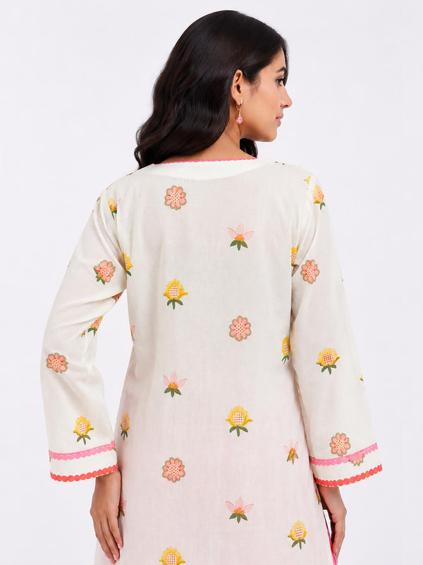 Berry Printed Kurta Set