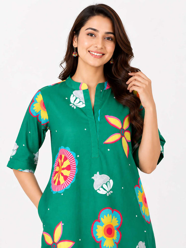 Anaar Printed Kurta Set (Set of 2)