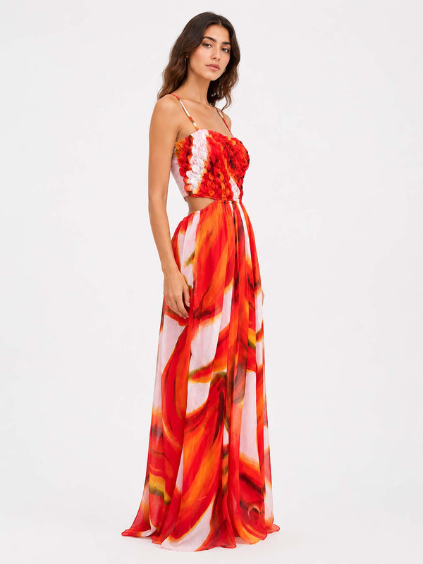Lumera Ruched Maxi Dress