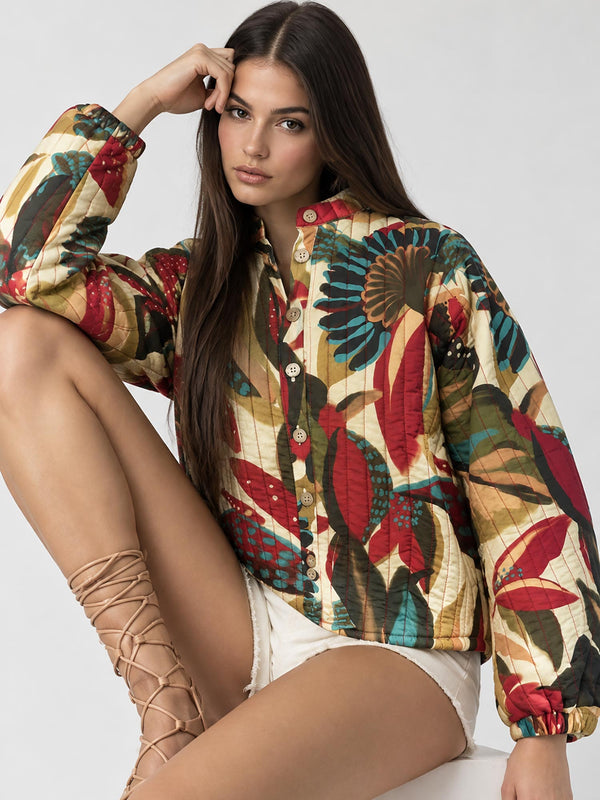 Farm Quilted Floral Jacket