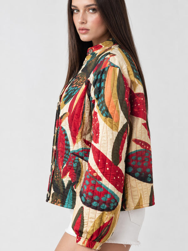 Farm Quilted Floral Jacket