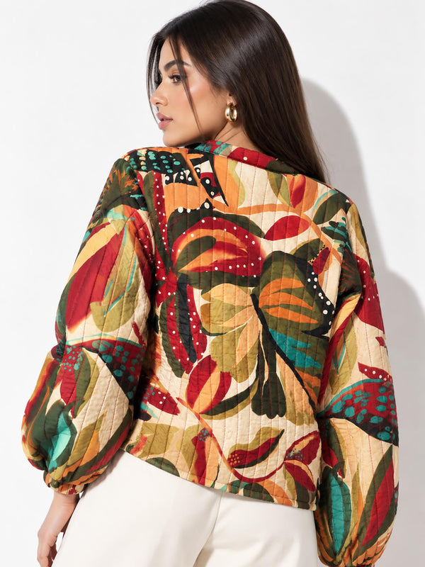 Farm Quilted Floral Jacket