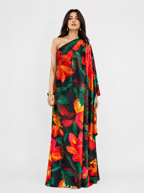 Moonbloom Printed Kaftan Dress