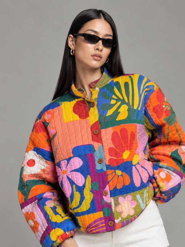 Medley Quilted Floral Jacket