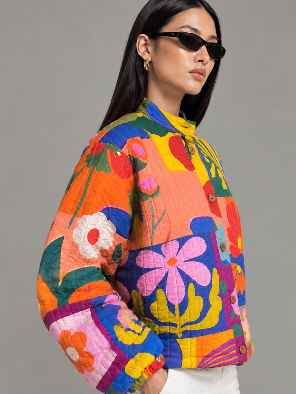 Medley Quilted Floral Jacket
