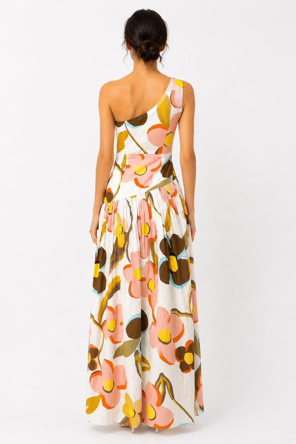 Bloom One Shoulder Maxi Dress