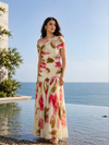 Rose Printed Maxi Dress