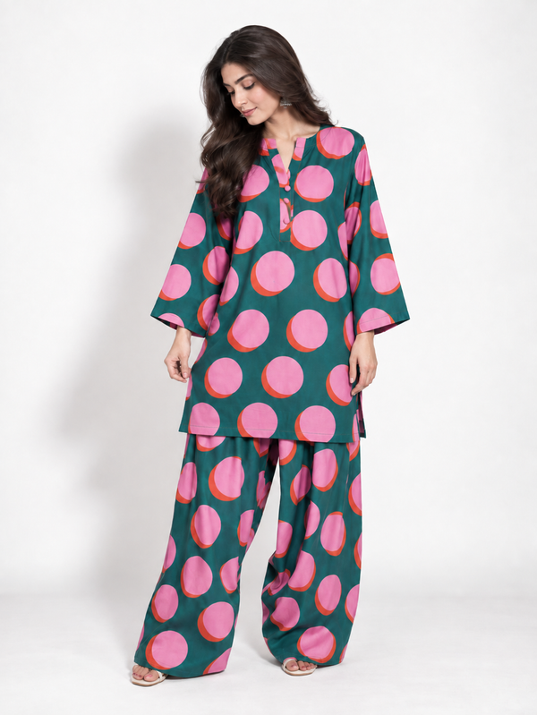 Retro Pop Farshi Salwar Set (Set of 2)