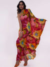 Printed Kaftan Dress with one shoulder design by Poppi