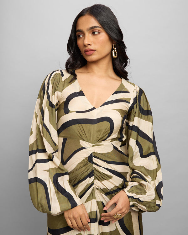 Echo Printed Maxi Dress