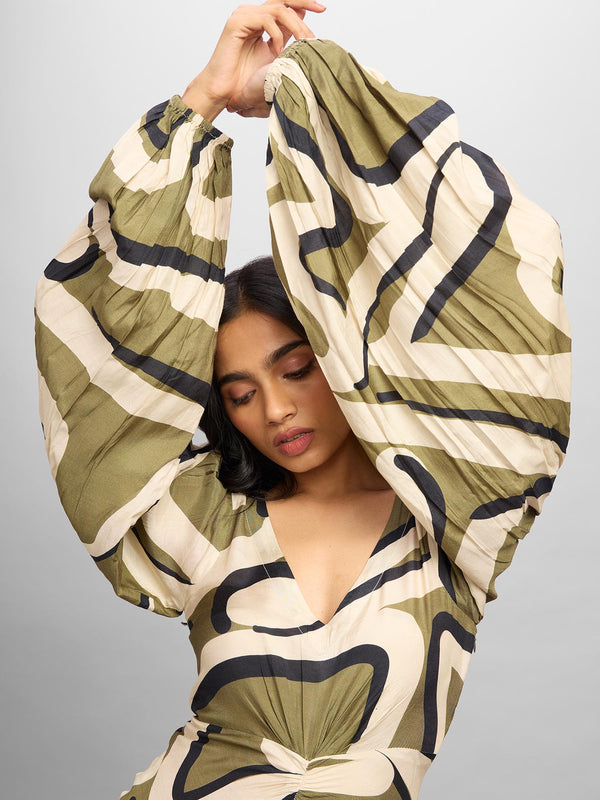Echo Printed Maxi Dress