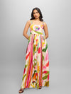 Spring Printed Maxi Dress