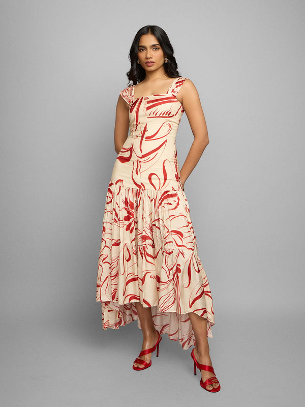 Peony Asymmetrical Dress