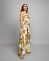 Liora Printed Strappy Pleated Dress