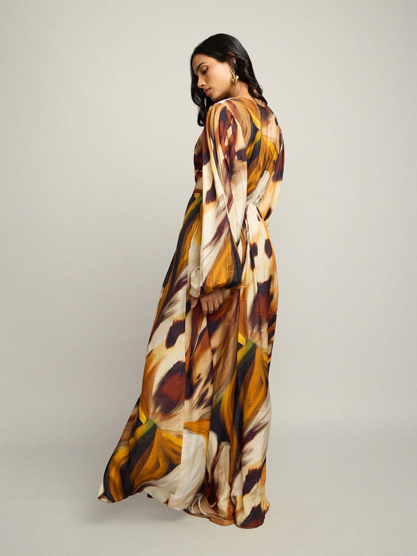 Wild Printed Maxi Dress