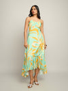 Junia Printed Asymmetrical Dress