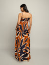Nero Printed Ruffled Maxi Dress