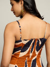Nero Printed Ruffled Maxi Dress
