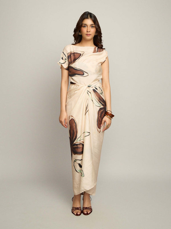 Fawn Printed Wrap Dress