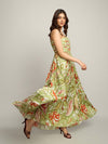 Pearl Printed Strappy Maxi Dress