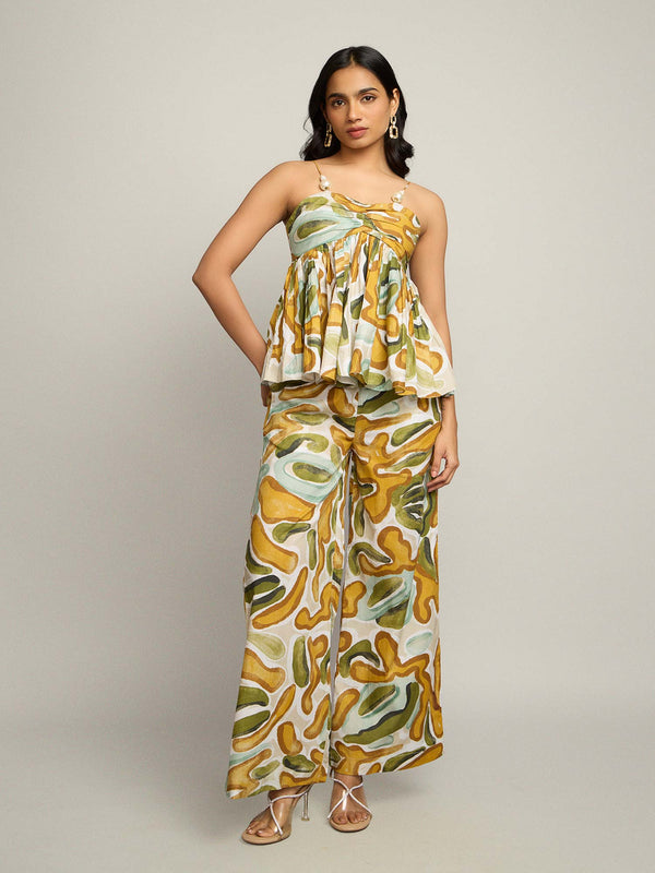 Moss Printed Co-ord Set (Set of 2)