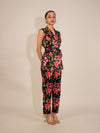 BLACK PRINTED CO ORD