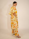 ORANGE PEONY KURTA SET