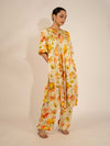 ORANGE PEONY KURTA SET