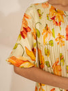 ORANGE PEONY KURTA SET