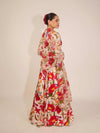 PINK DRAGONFLY PRINTED LEHENGA